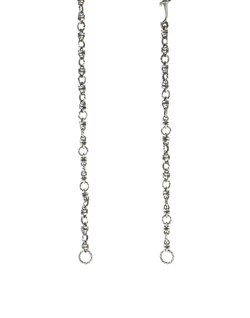 SEVAN BICAKCI-Open Water Chain Necklace With Dagger Station-SILVER