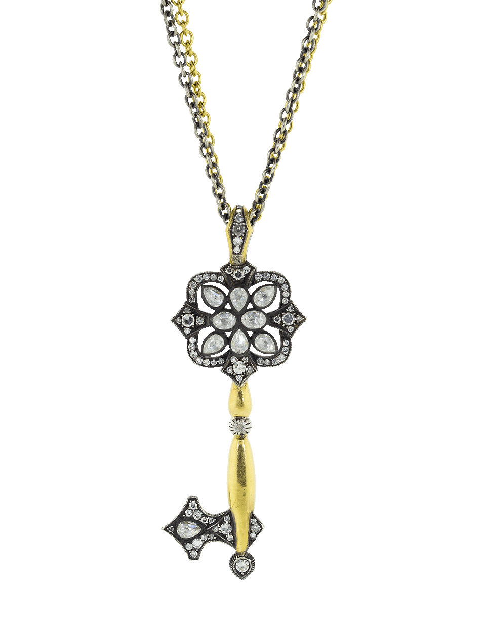SEVAN BICAKCI-Diamond Key Pendant-YELLOW GOLD