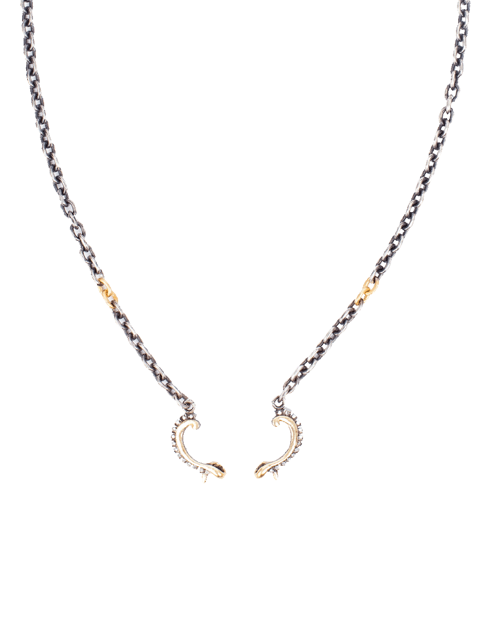 SEVAN BICAKCI-Open Ended Chain With Dagger Station-YELLOW GOLD