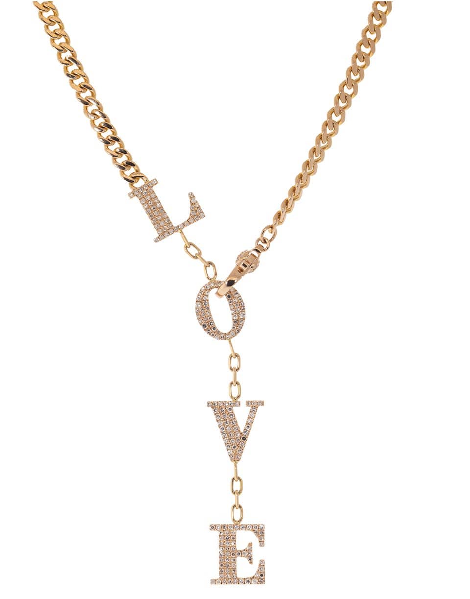 SHAY JEWELRY-Baby Link Love Drop Necklace-ROSE GOLD