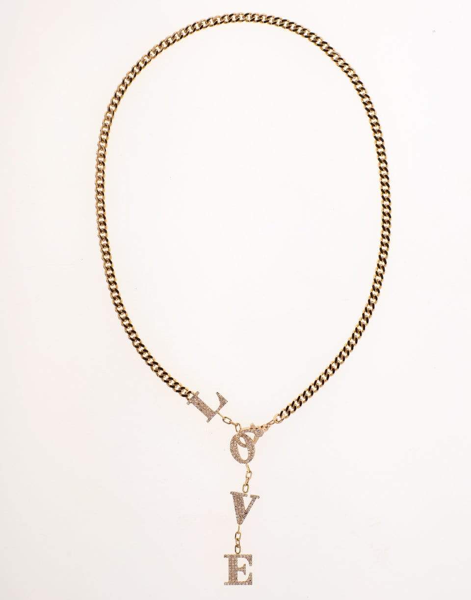 SHAY JEWELRY-Baby Link Love Drop Necklace-ROSE GOLD