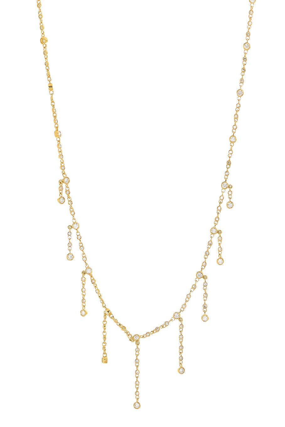 SHAY JEWELRY-Infinity Diamond Dangle Drop Necklace-YELLOW GOLD