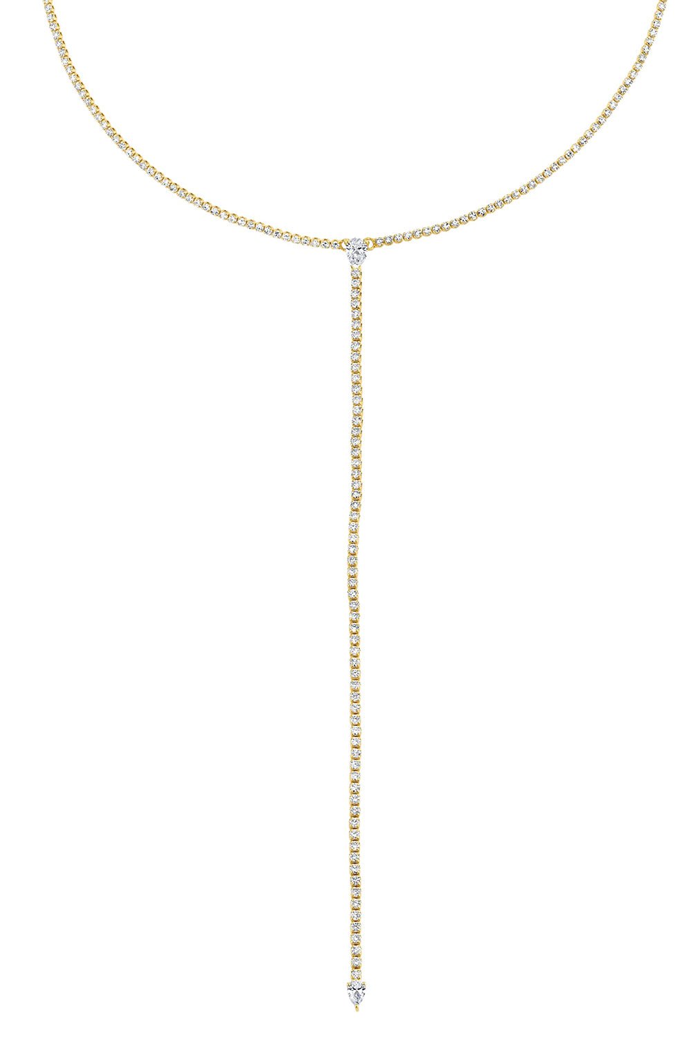 SHAY JEWELRY-Y Necklace-YELLOW GOLD