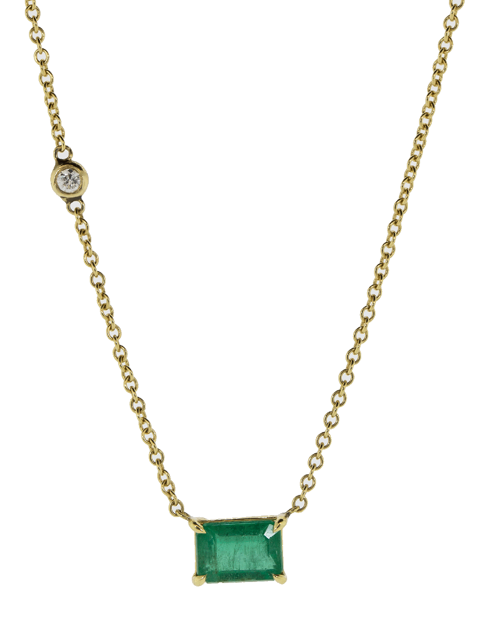 SHAY JEWELRY-Emerald Pendant Necklace-YELLOW GOLD