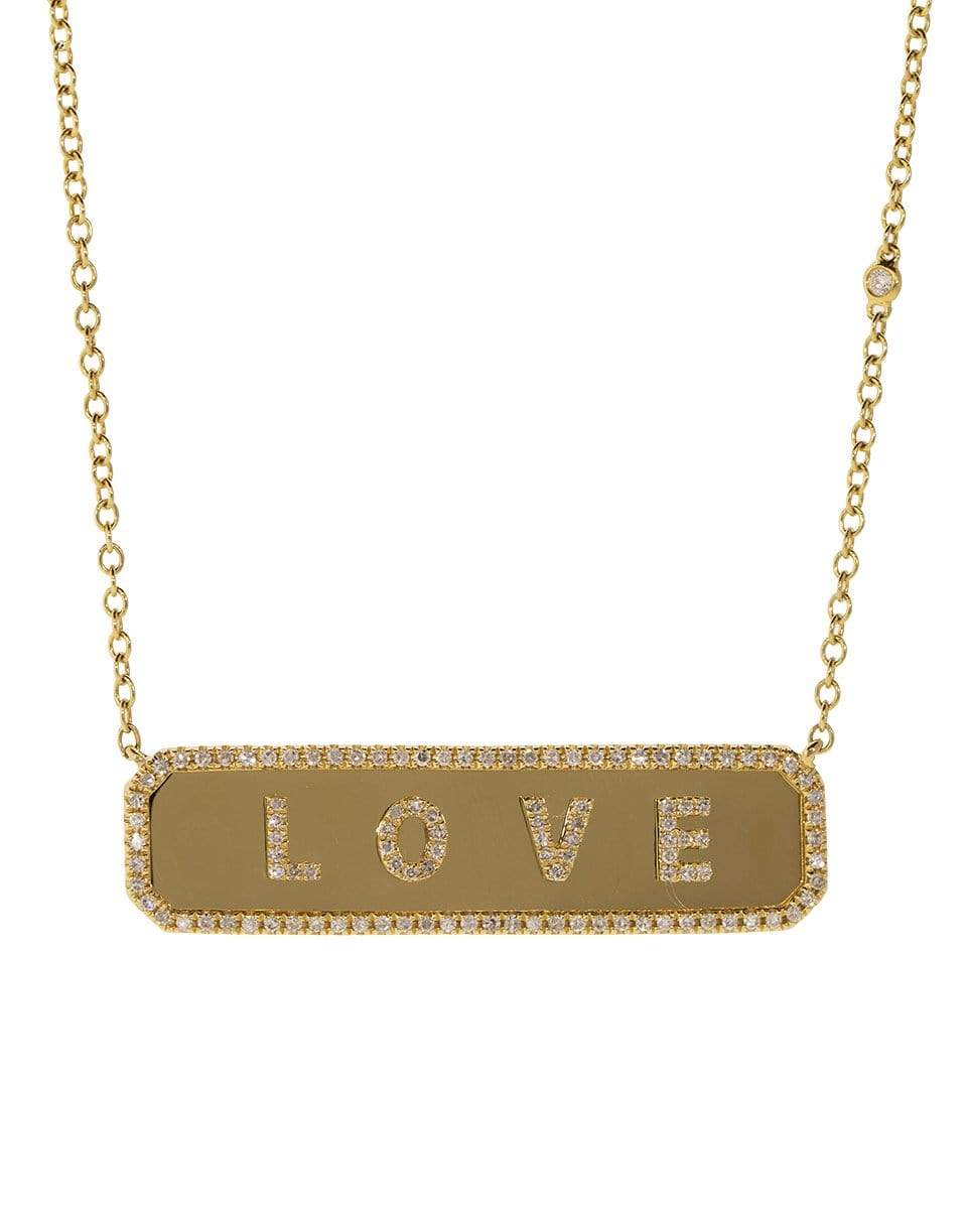 SHAY JEWELRY-Love Custom Nameplate Diamond Necklace-YELLOW GOLD