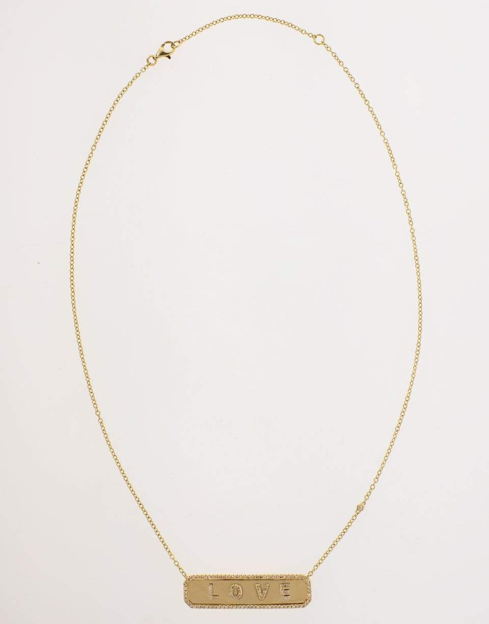 SHAY JEWELRY-Love Custom Nameplate Diamond Necklace-YELLOW GOLD