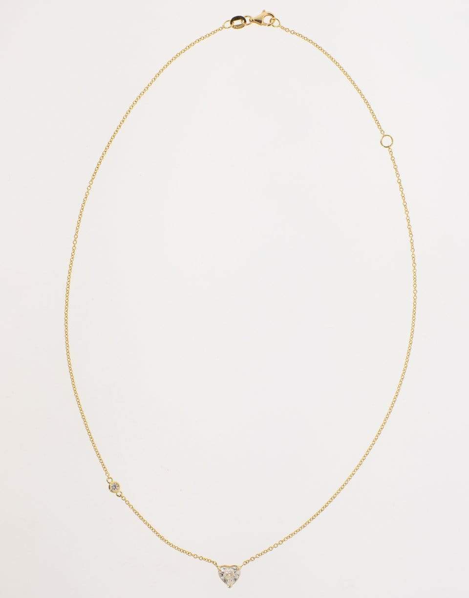 SHAY JEWELRY-Mini Heart Diamond Necklace-YELLOW GOLD