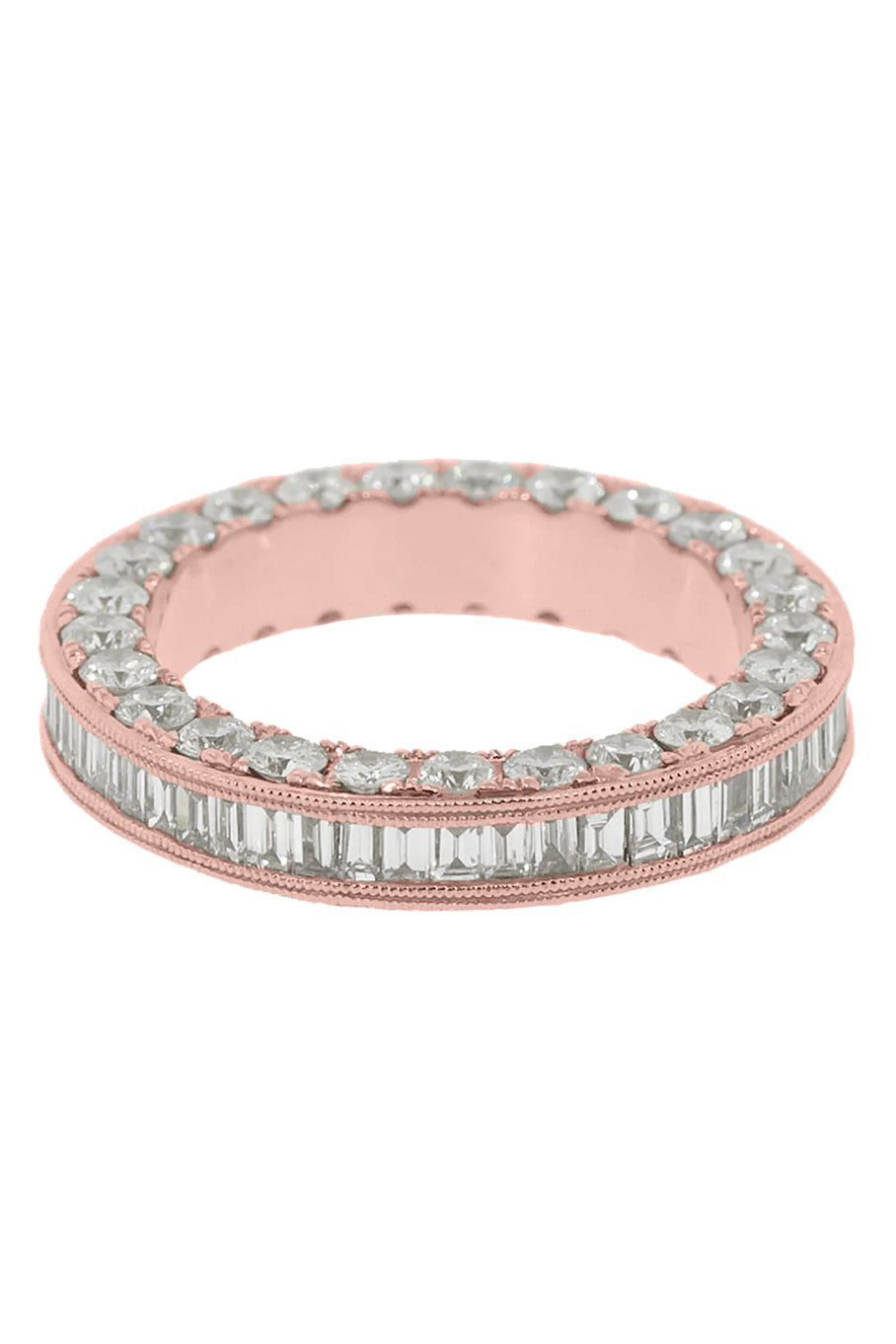 SHAY JEWELRY-3 Sided Eternity Band-ROSE GOLD