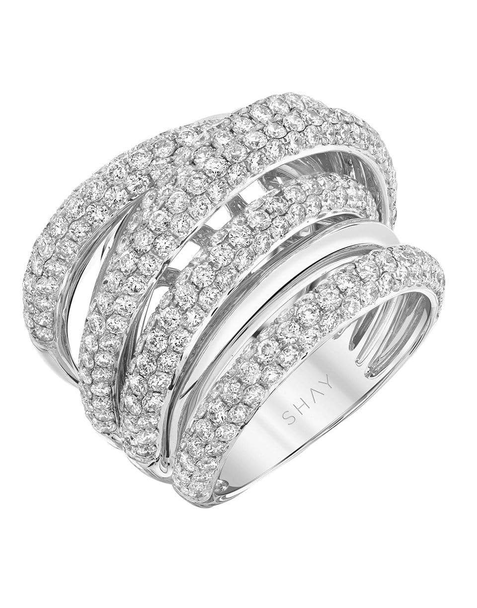 SHAY JEWELRY-Diamond Orbit Ring-WHITE GOLD