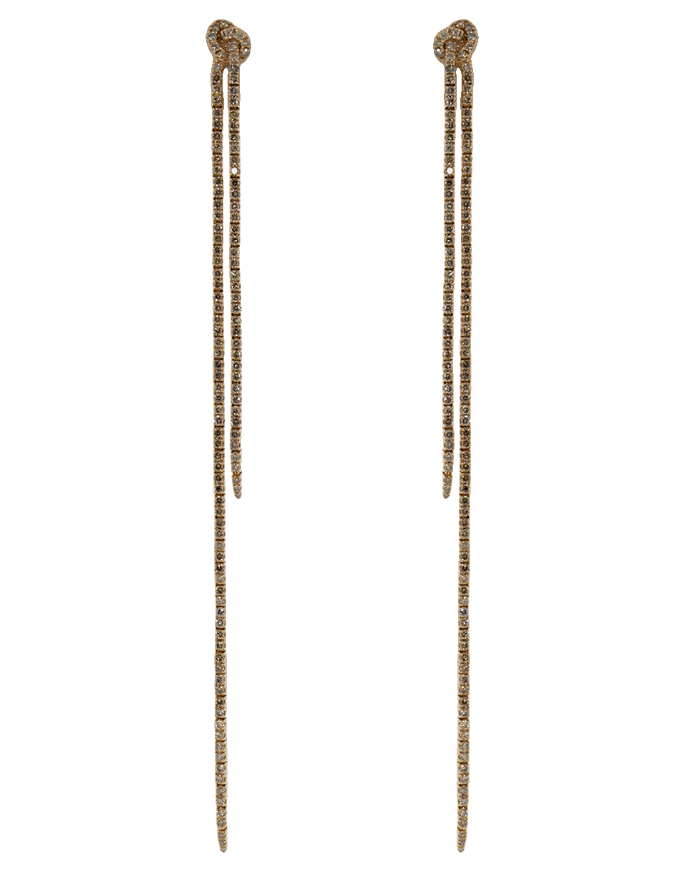 SIDNEY GARBER-Long Knot Earrings-ROSE GOLD