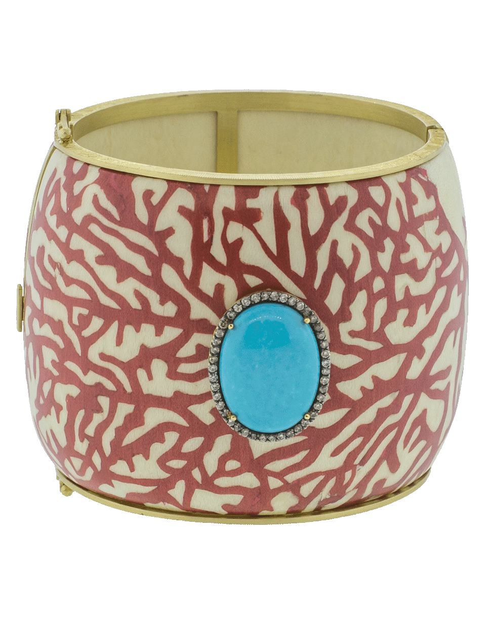 Marquetry Red Coral And Turquoise Bracelet JEWELRYFINE JEWELBRACELET O SILVIA FURMANOVICH   