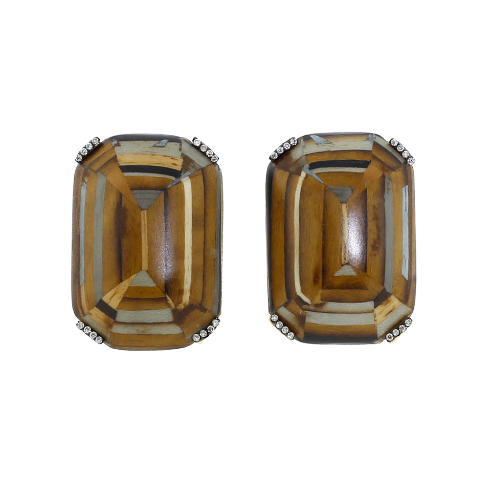 Marquetry Diamond Earrings JEWELRYFINE JEWELEARRING SILVIA FURMANOVICH   