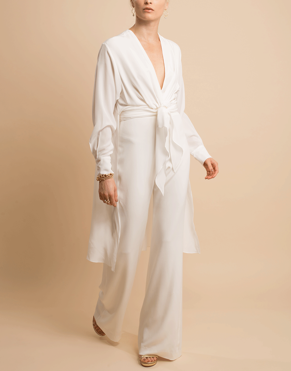 White Heidy Jumpsuit CLOTHINGPANTMISC SILVIA TCHERASSI   