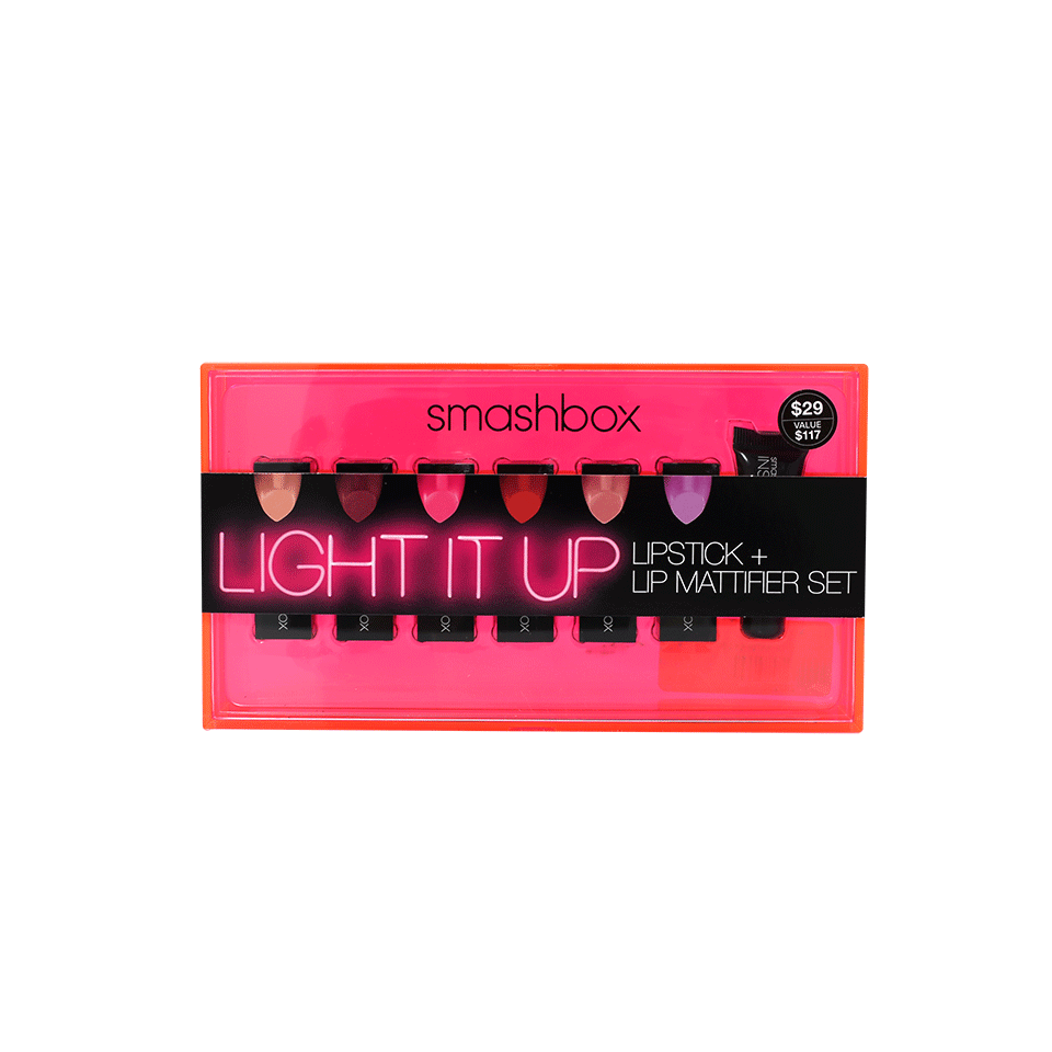 SMASHBOX-Light It Up Lipstick And Mattifier Set-MULTI