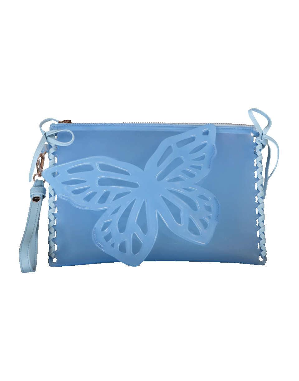 SOPHIA WEBSTER-Flossy Butterfly Pouchette-BABYBLUE