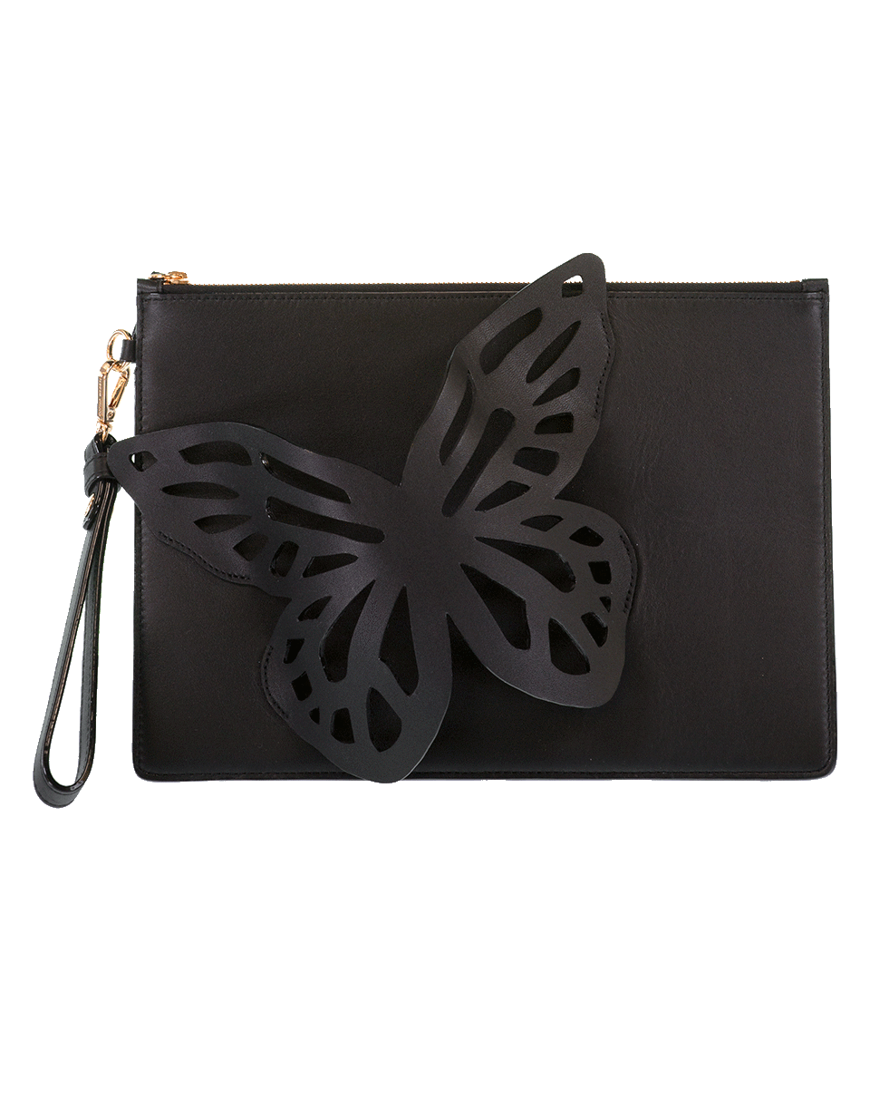 SOPHIA WEBSTER-Flossy Butterfly Pouchette-BLACK