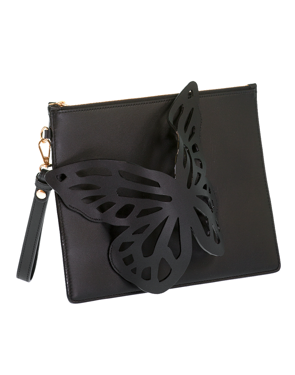 SOPHIA WEBSTER-Flossy Butterfly Pouchette-BLACK