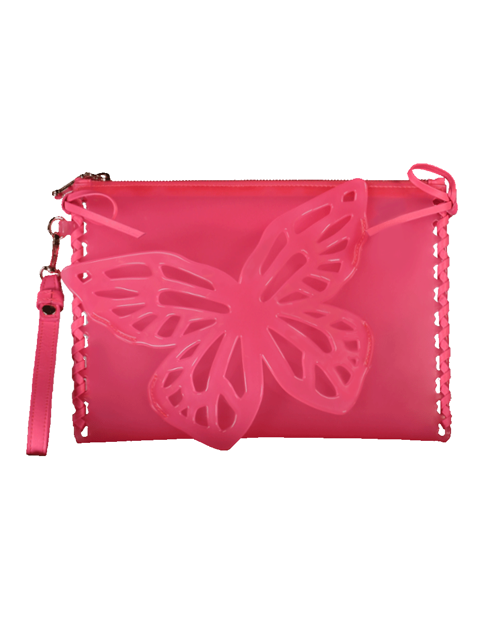 SOPHIA WEBSTER-Flossy Butterfly Pouchette-MAGENTA