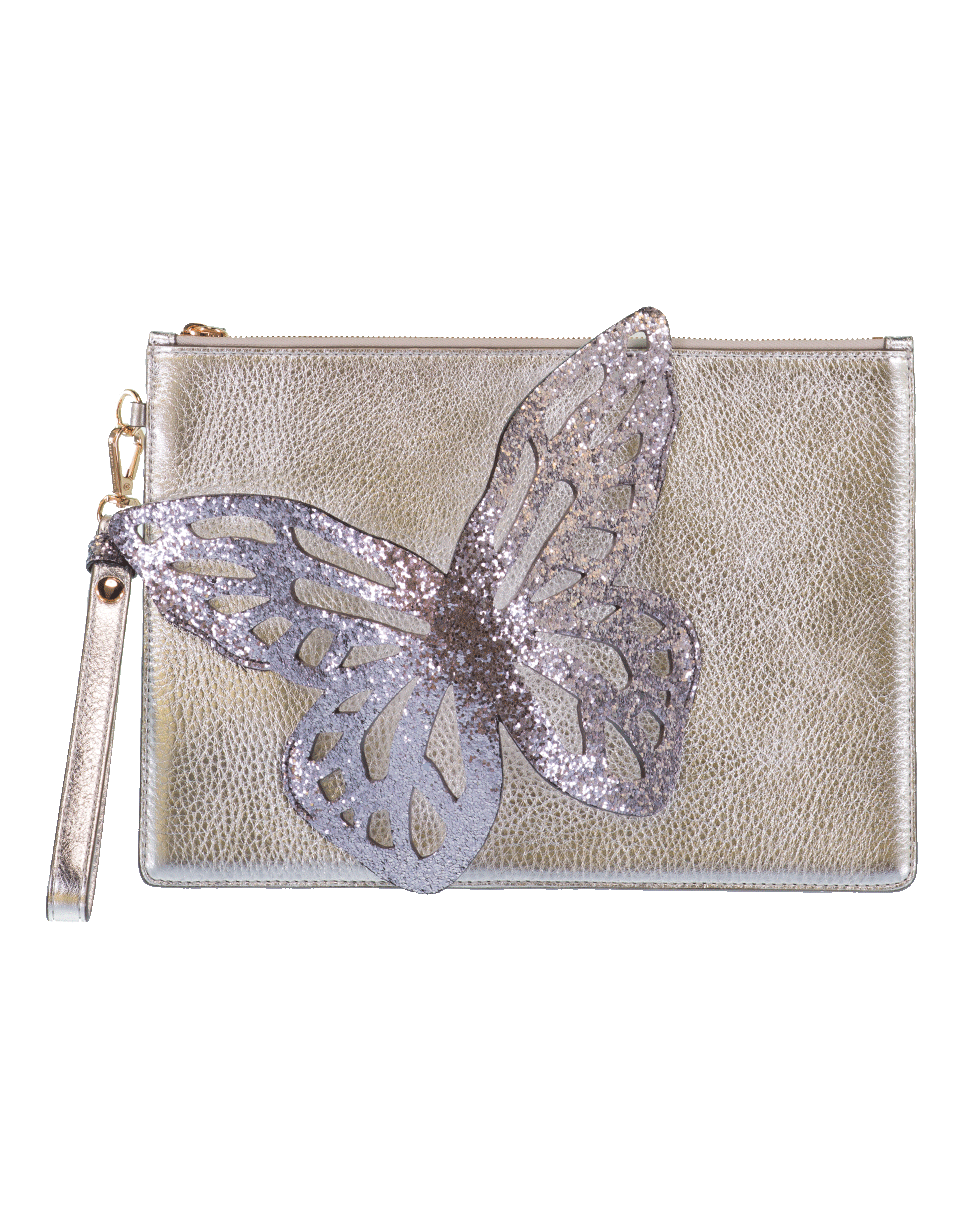 SOPHIA WEBSTER-Flossy Butterfly Pouchette-SILVER