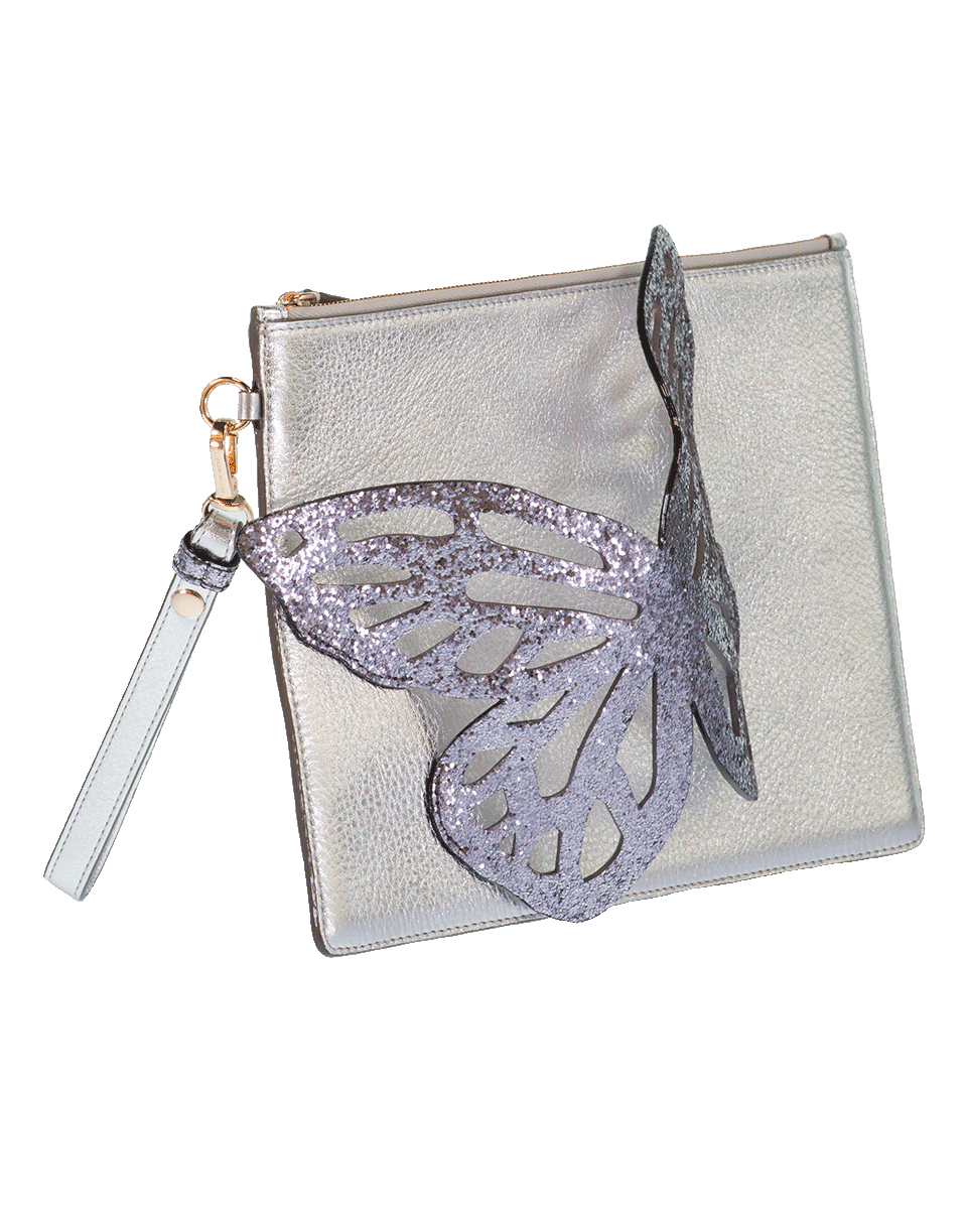 SOPHIA WEBSTER-Flossy Butterfly Pouchette-SILVER