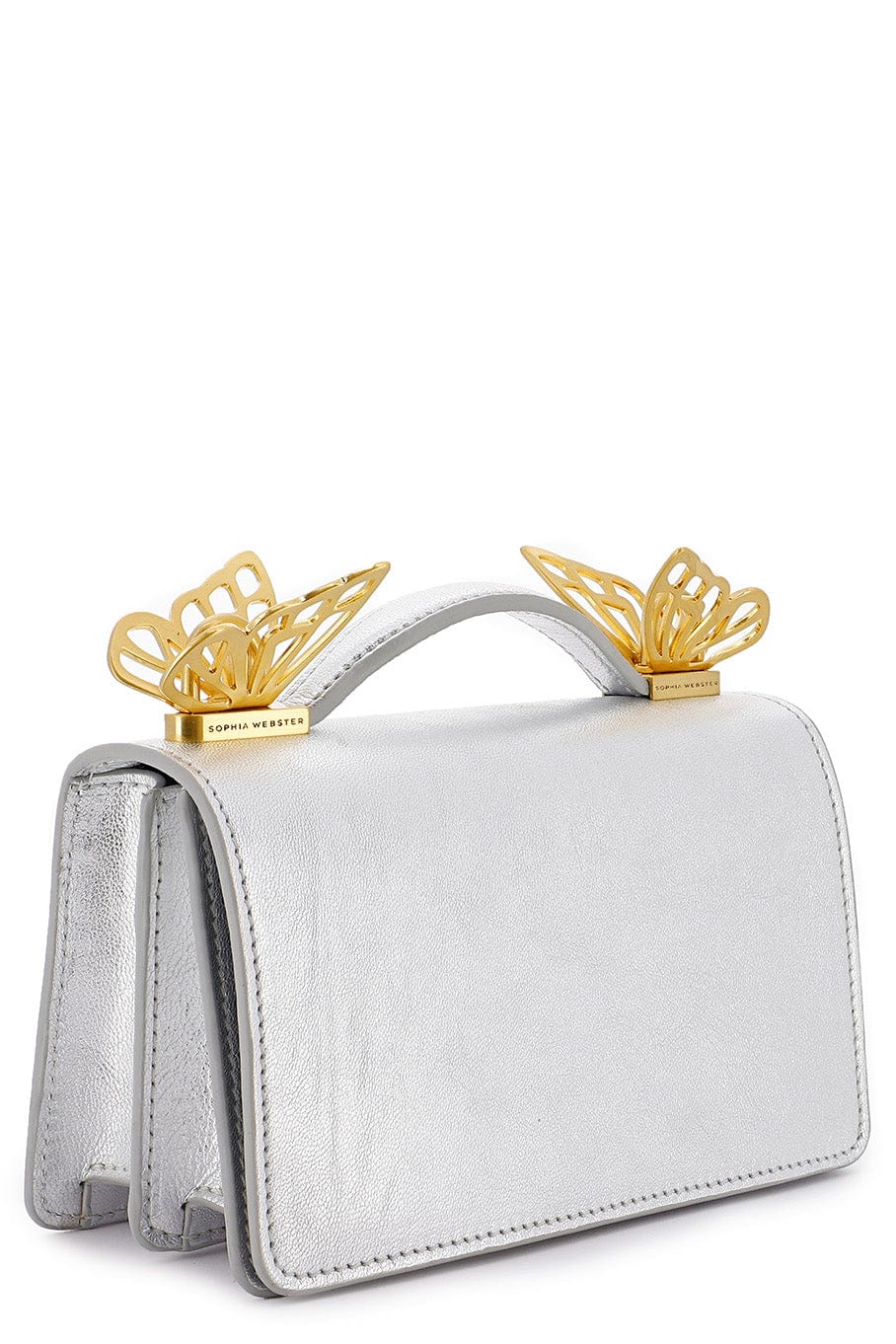 SOPHIA WEBSTER-Mariposa Mini Shoulder Bag - Silver-SILVER