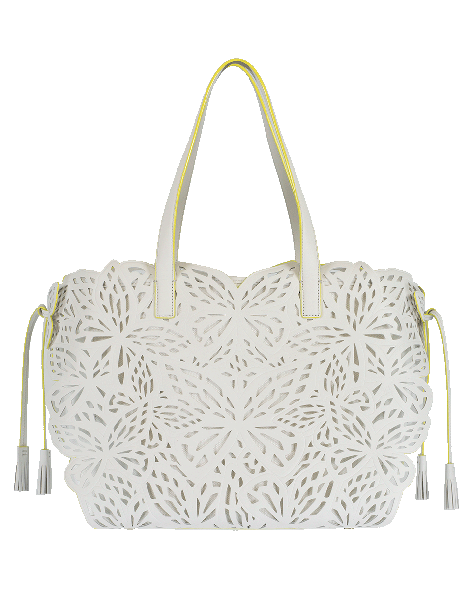 SOPHIA WEBSTER-Liara Canvas Tote-WHT/YLLW