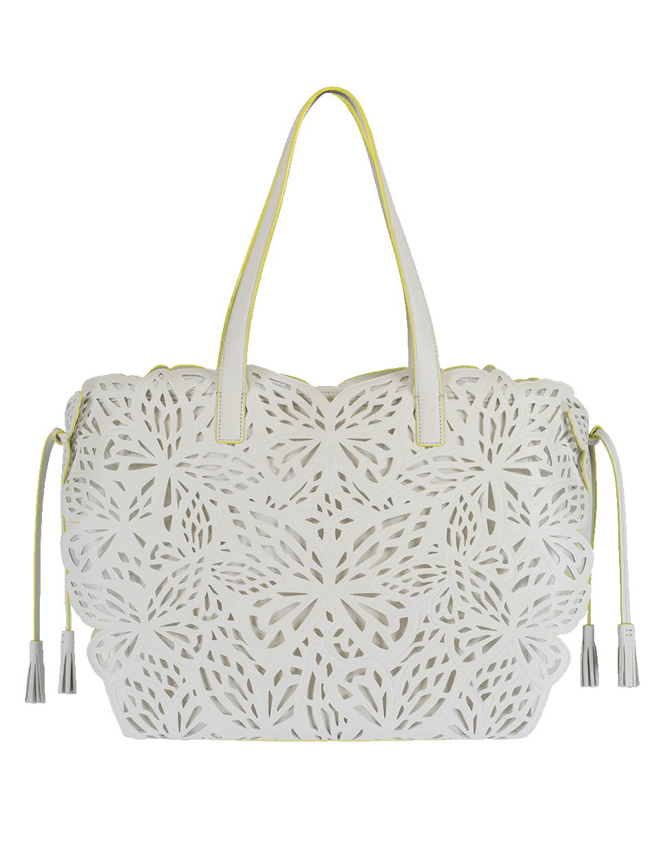 SOPHIA WEBSTER-Liara Canvas Tote-WHT/YLLW
