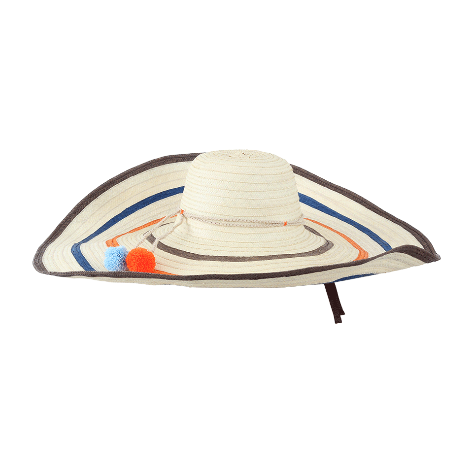 SOPHIE ANDERSON LTD-Corozon Large Wide Brim Hat-NAT/BLUE