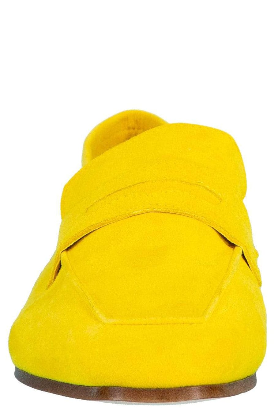 Yellow Essenziale Suede Leather Flat SHOEFLAT SHOE SOPHIQUE   