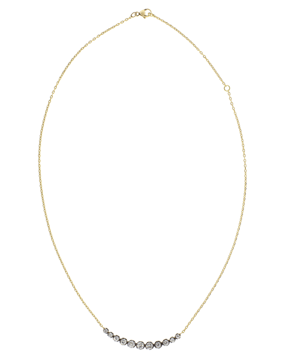 SORELLINA-Diamond Wedding Necklace-YELLOW GOLD