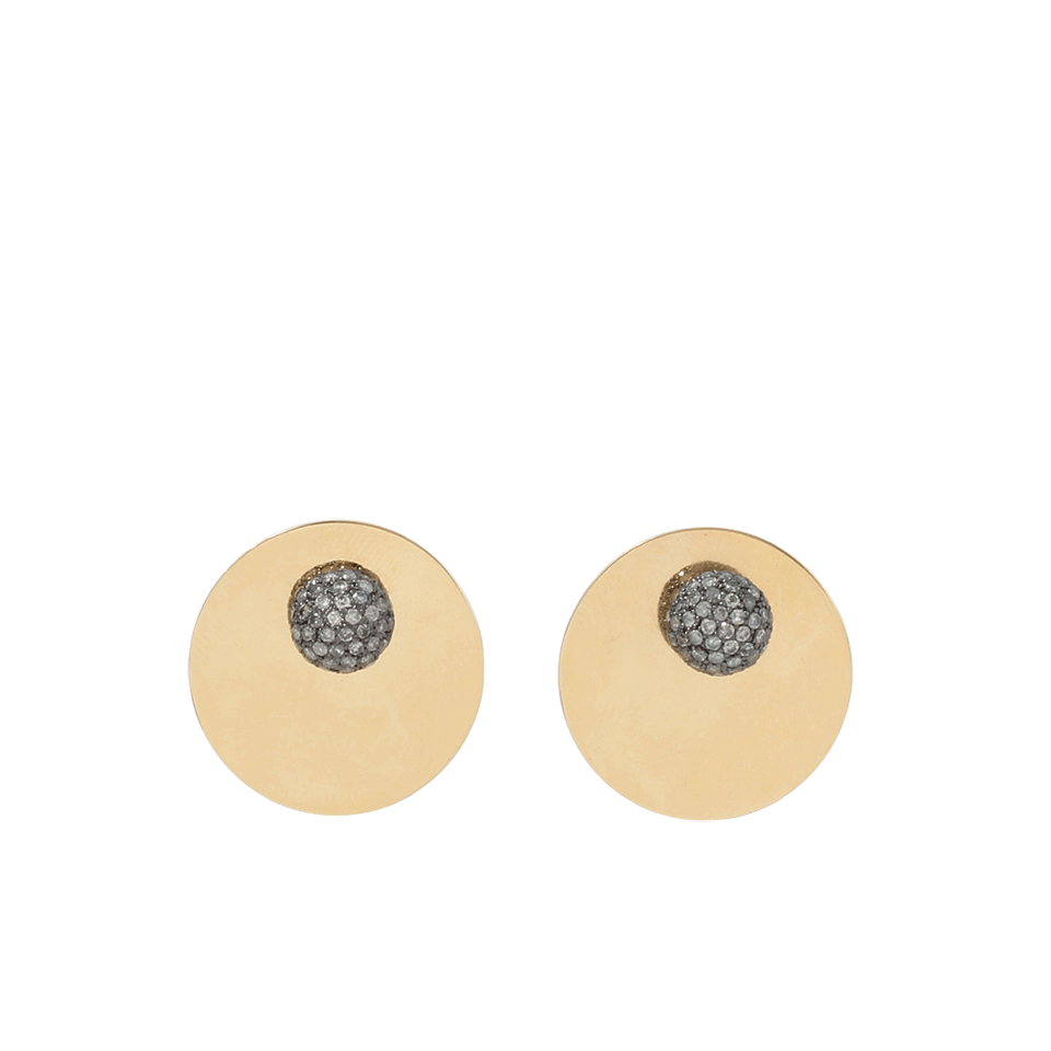 SPINELLI KILCOLLIN-Saturn Diamond Stud Earring-YELLOW GOLD