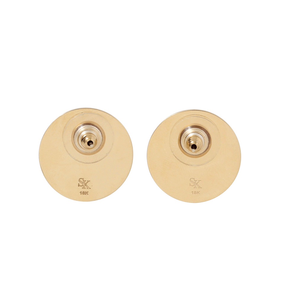 SPINELLI KILCOLLIN-Saturn Diamond Stud Earring-YELLOW GOLD