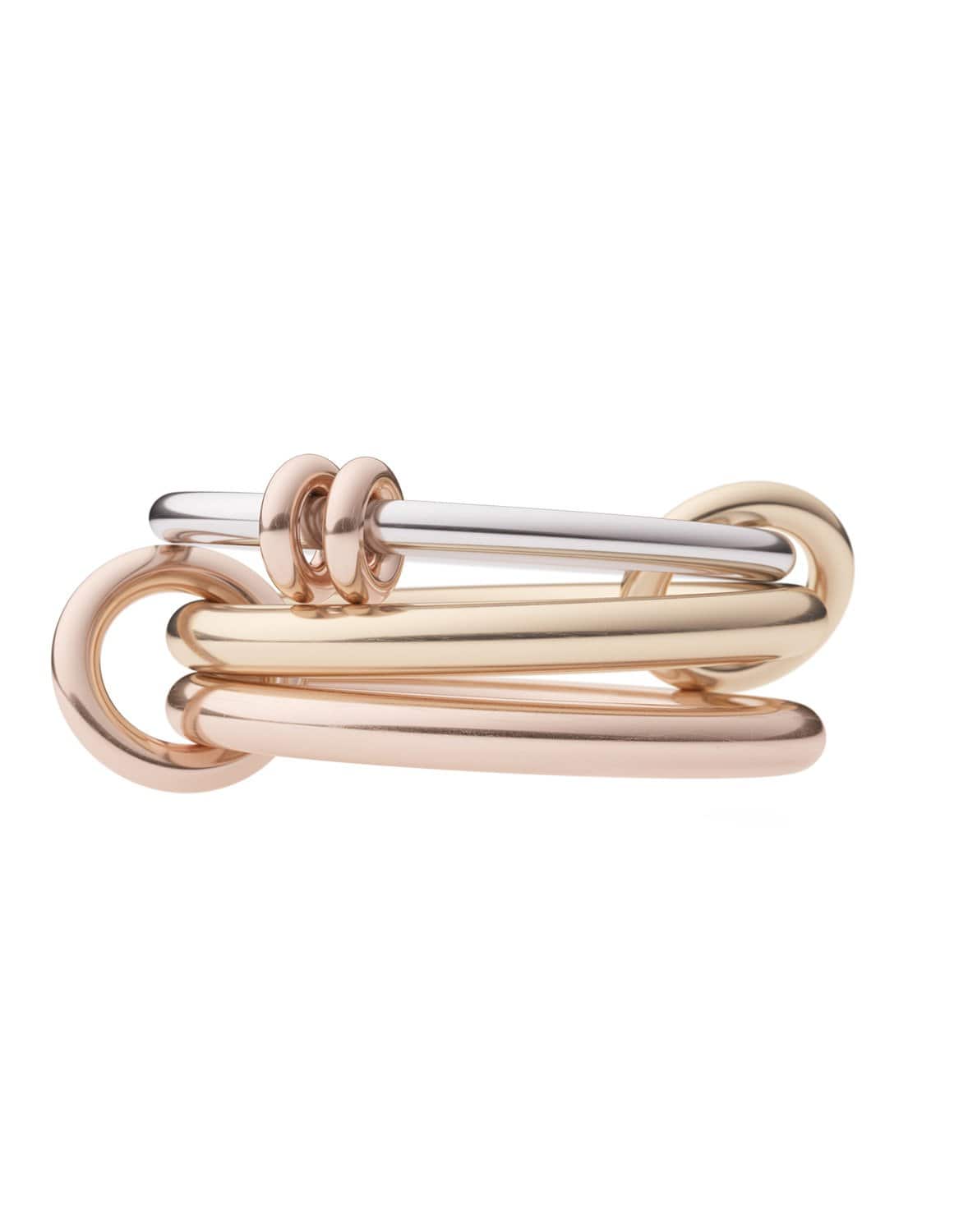 SPINELLI KILCOLLIN-Raneth Mixed 3 Link Rings-ROSE GOLD