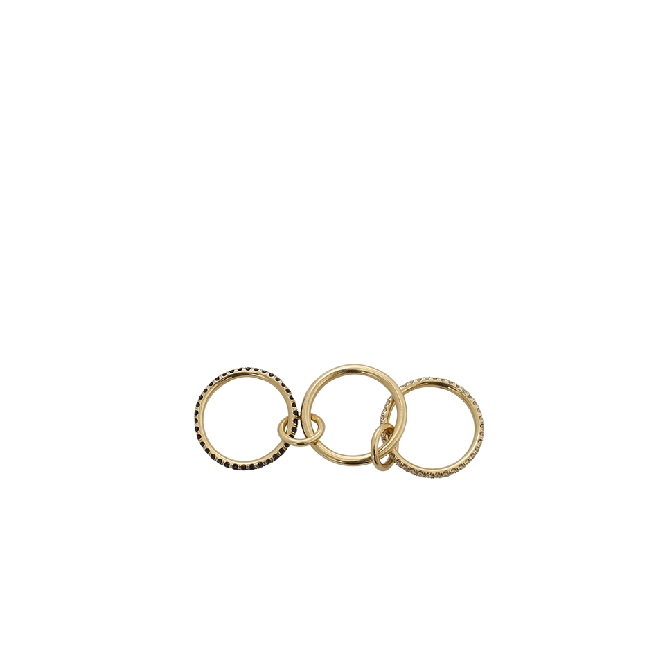 SPINELLI KILCOLLIN-Celeste Sapphire 3 Linked Rings-YELLOW GOLD