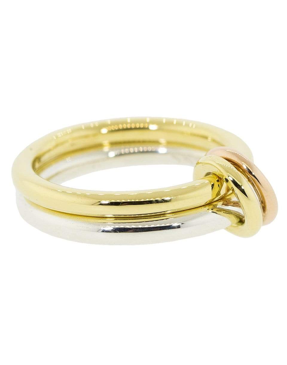 SPINELLI KILCOLLIN-Calliope Yellow Gold and Silver 2 Link Ring-YELLOW GOLD