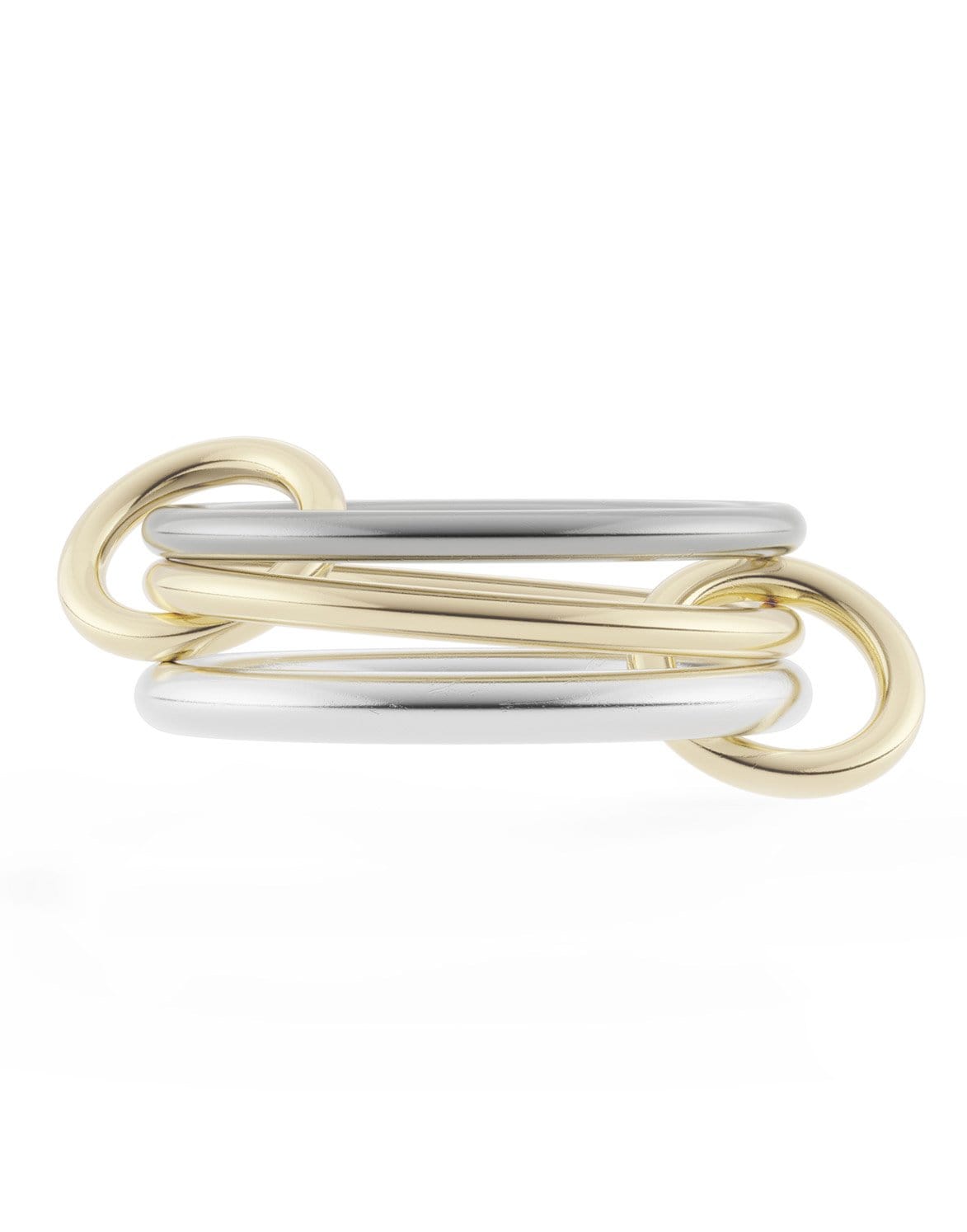 SPINELLI KILCOLLIN-Fauna Mixed 3 Link Rings-YELLOW GOLD