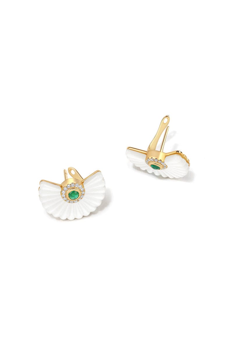 STATE PROPERTY-Alara Snowdrop Earrings-YELLOW GOLD
