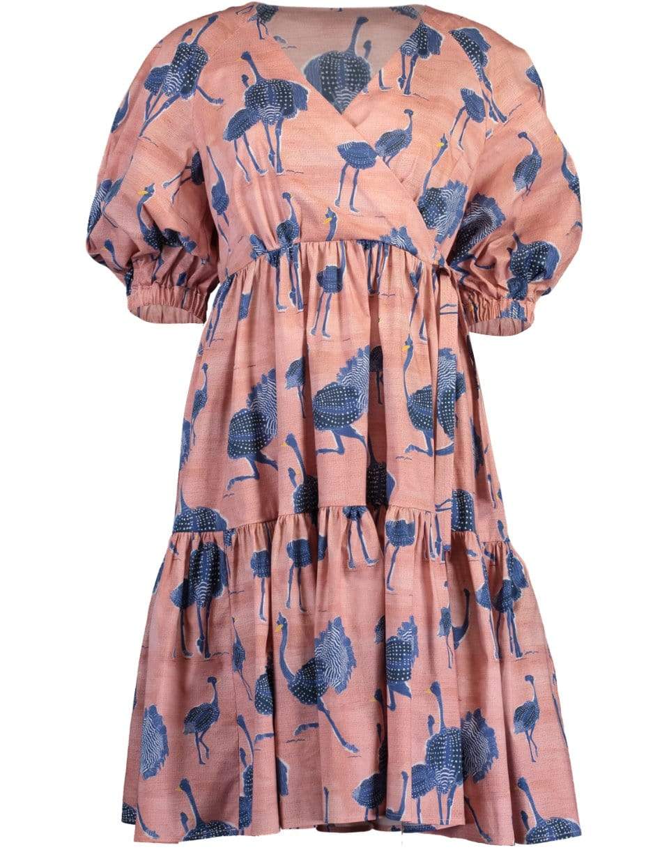 STELLA JEAN-Short Sleeve Print Dress-