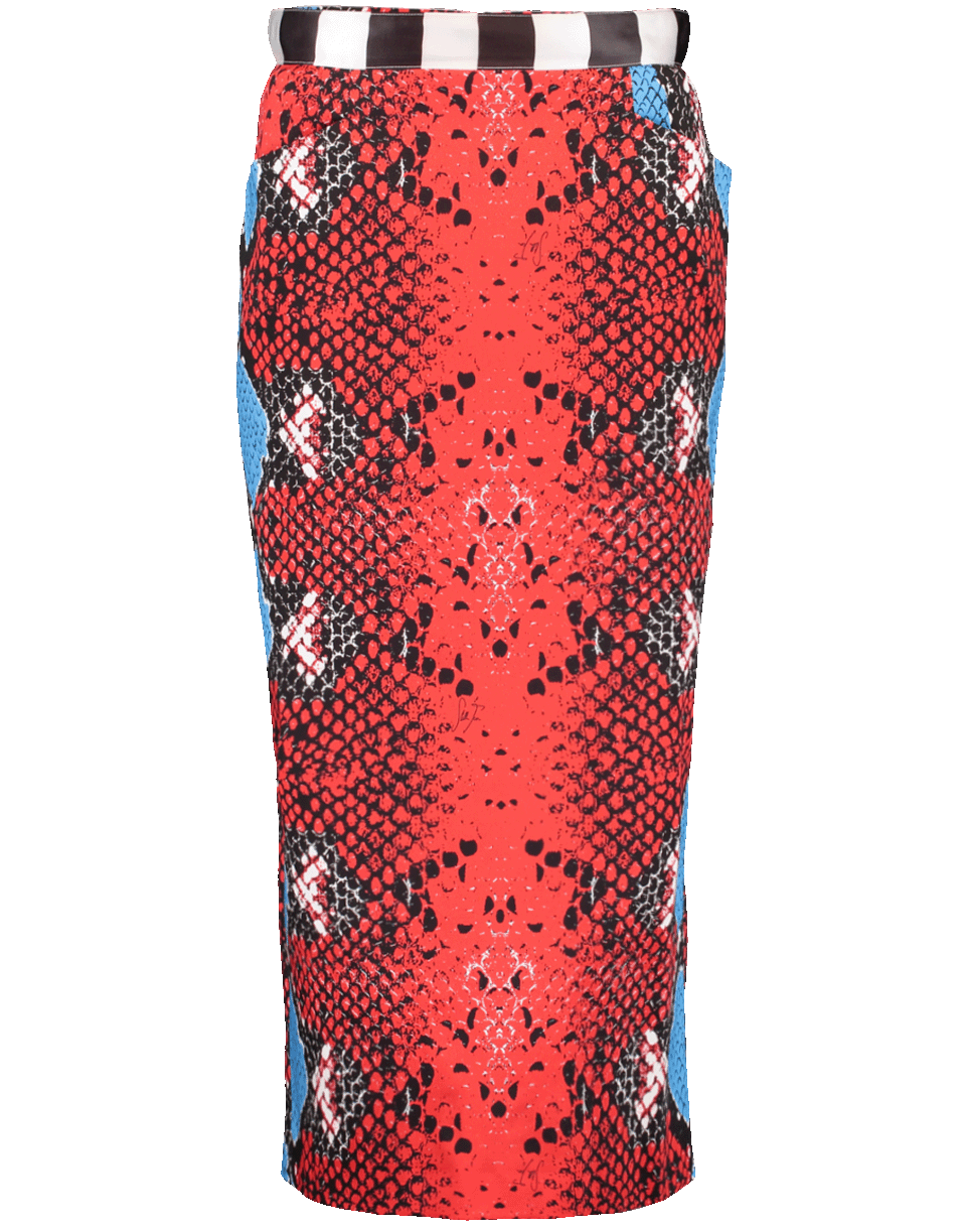 Python Print Pencil Skirt CLOTHINGSKIRTKNEE LENGT STELLA JEAN   
