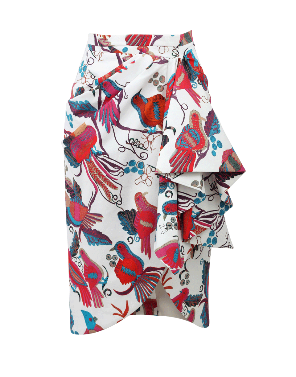 Marinaio Cascade Bird Skirt CLOTHINGSKIRTMISC STELLA JEAN   