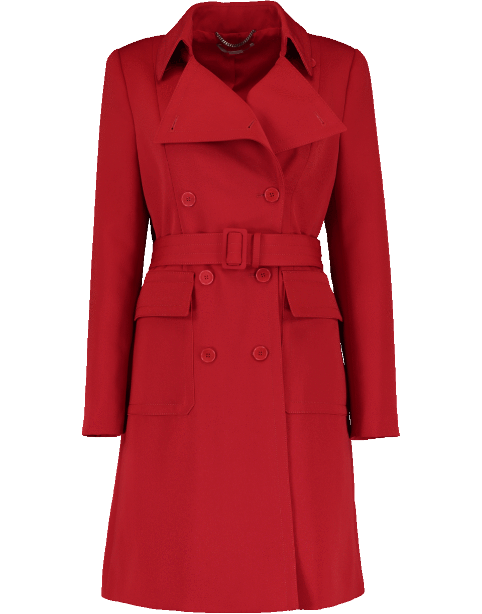 STELLA MCCARTNEY-Wool Belted Coat-