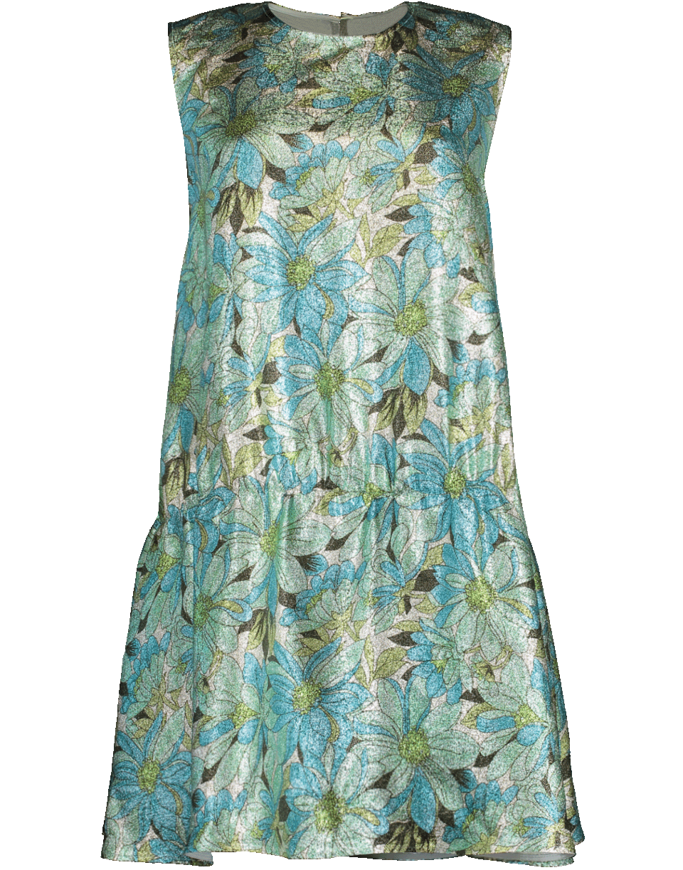 Campbell Floral Lurex Dress CLOTHINGDRESSCASUAL STELLA MCCARTNEY   