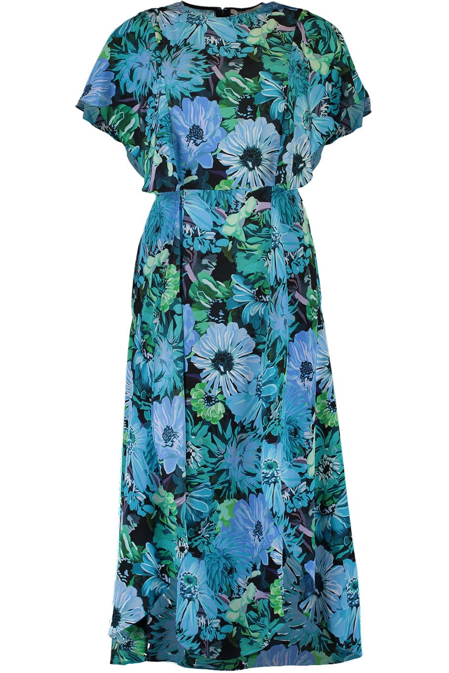 STELLA MCCARTNEY-Flower Print Midi Dress-