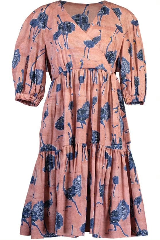 STELLA JEAN-Printed Dress-PINK