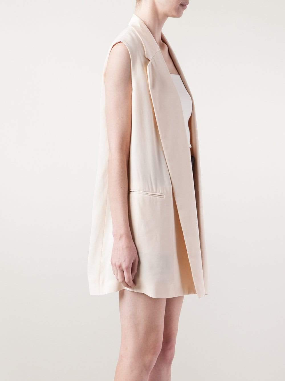 STELLA MCCARTNEY-Drape Vest Lapel-