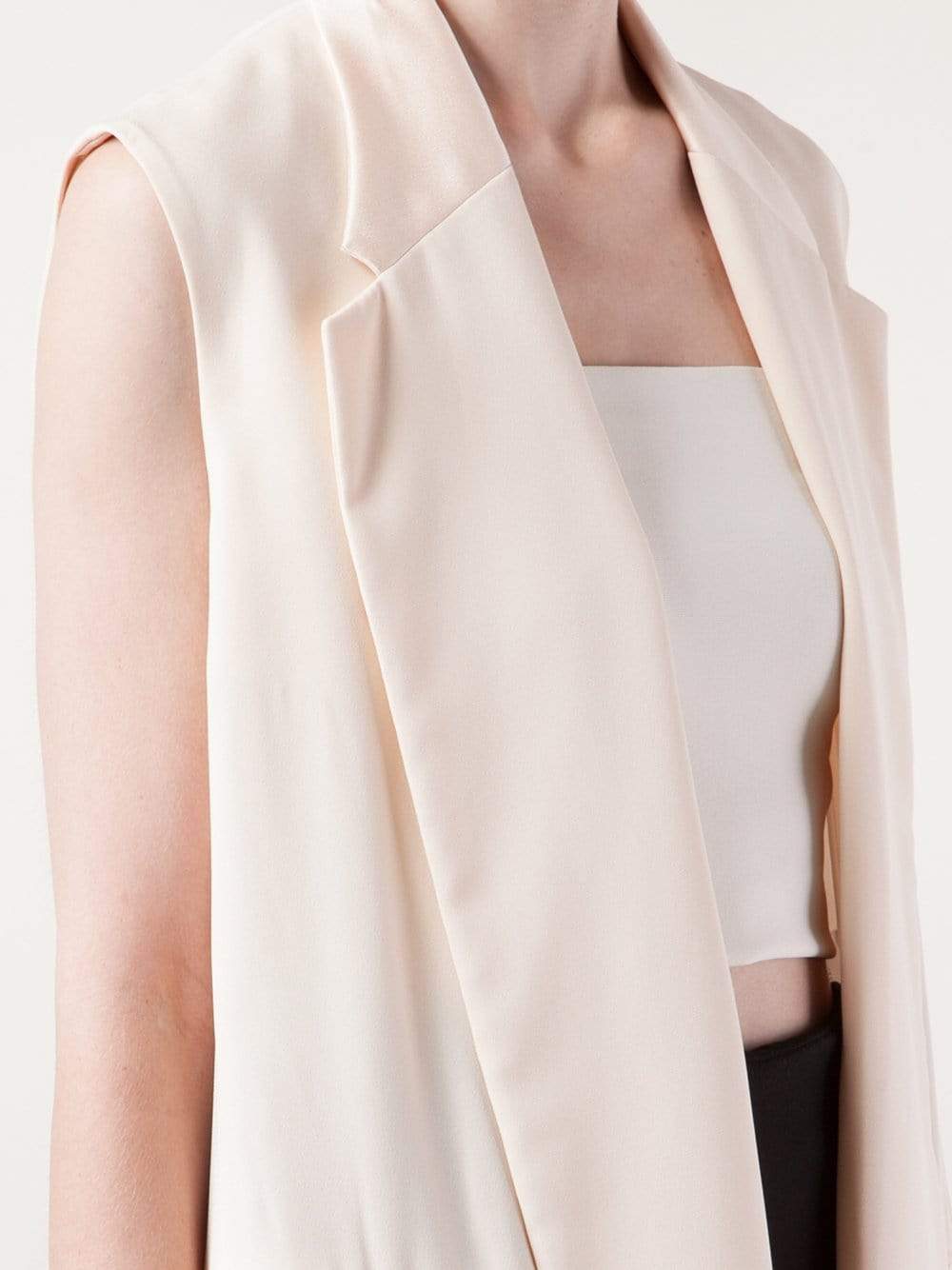 STELLA MCCARTNEY-Drape Vest Lapel-