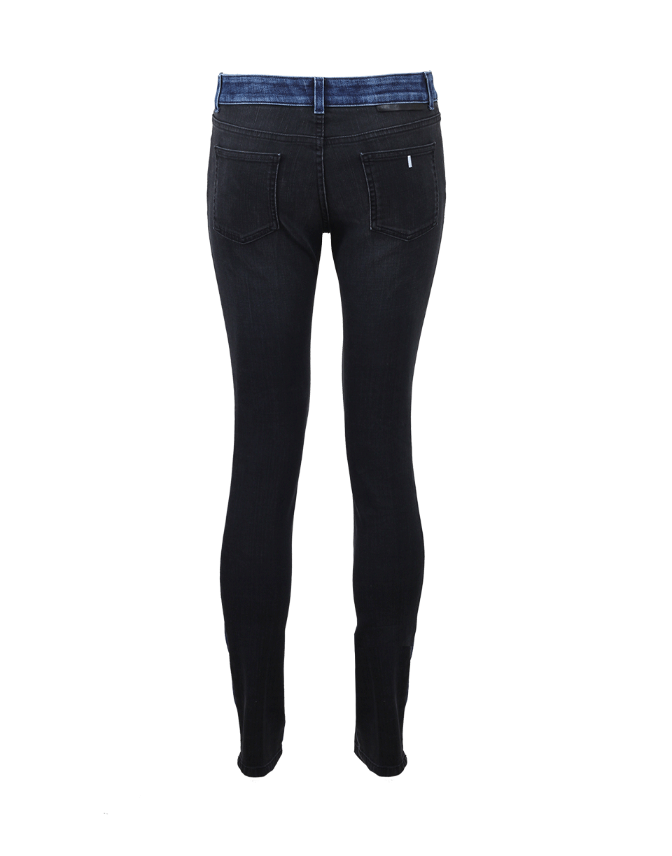 STELLA MCCARTNEY-Bi-Color Skinny Jean-