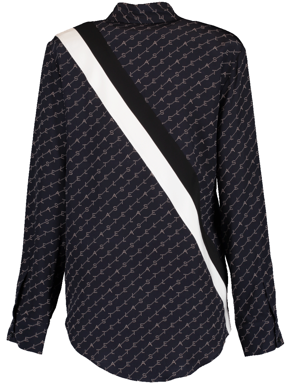 STELLA MCCARTNEY-Collared Stripe Odette Shirt-