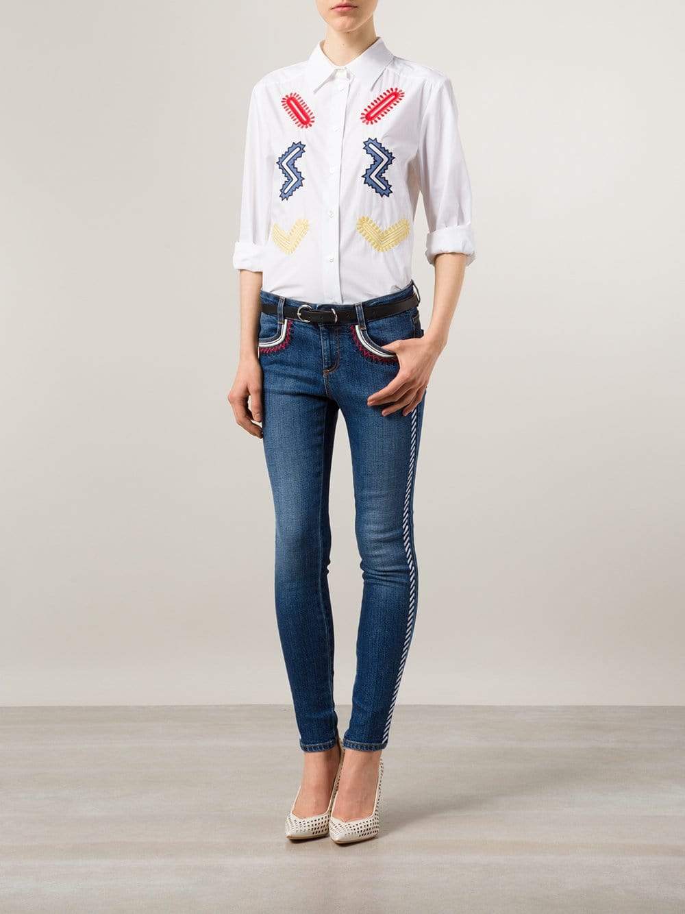 STELLA MCCARTNEY-Embroidered Blouse-