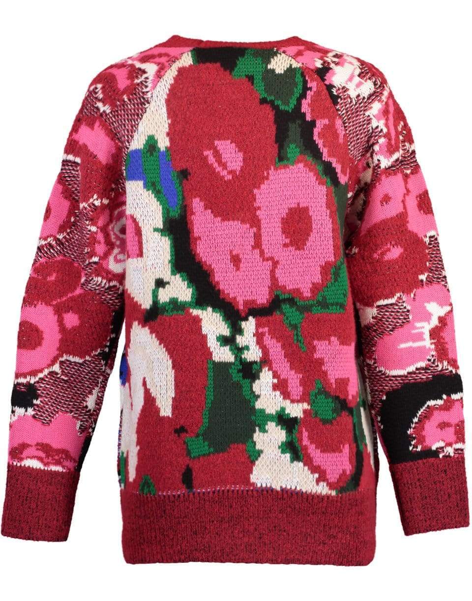 STELLA MCCARTNEY-Multicolor Floral Floral Jacquard Sweater-